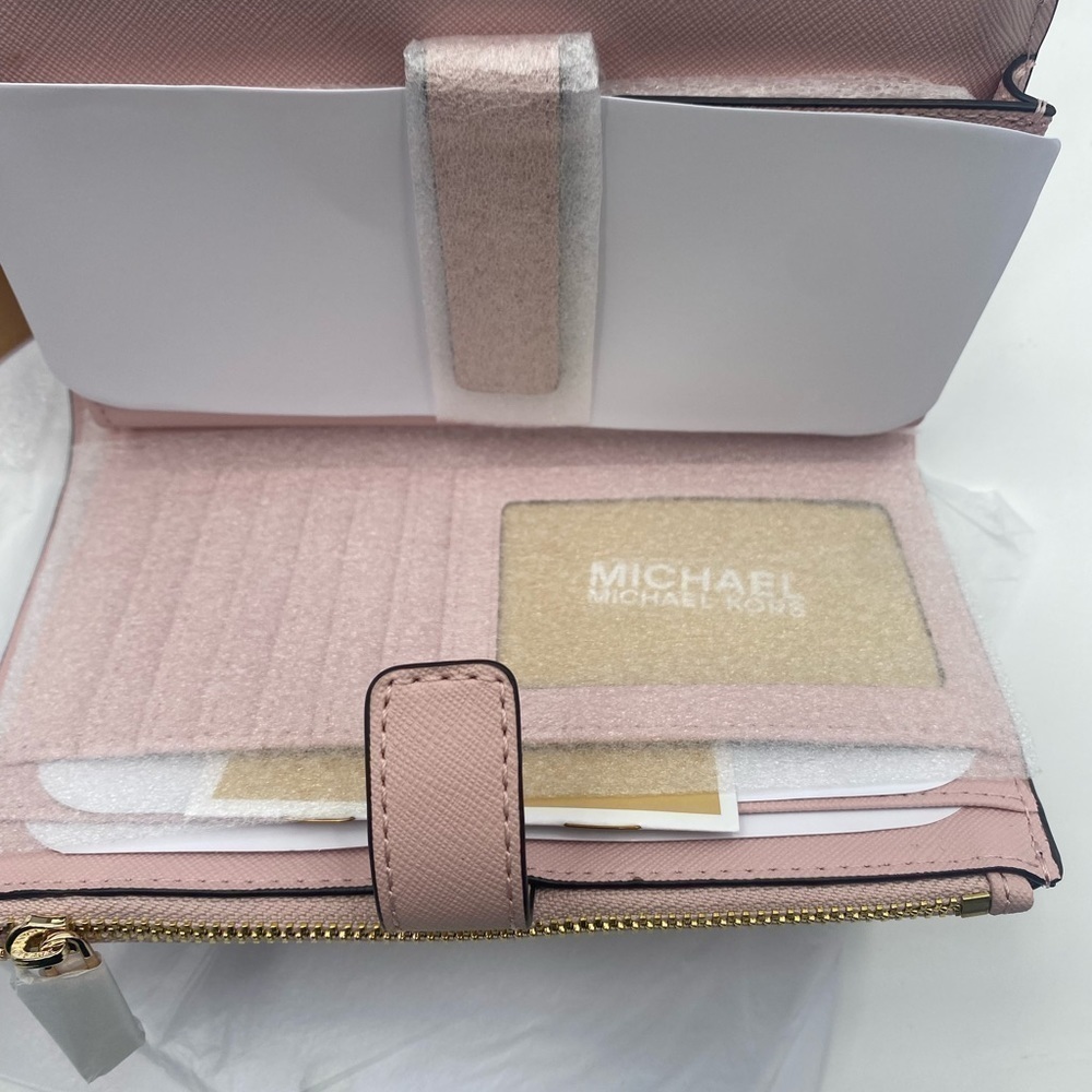 Michael Kors LG Double Zip Wristlet Leather NWT - Picture 12 of 16